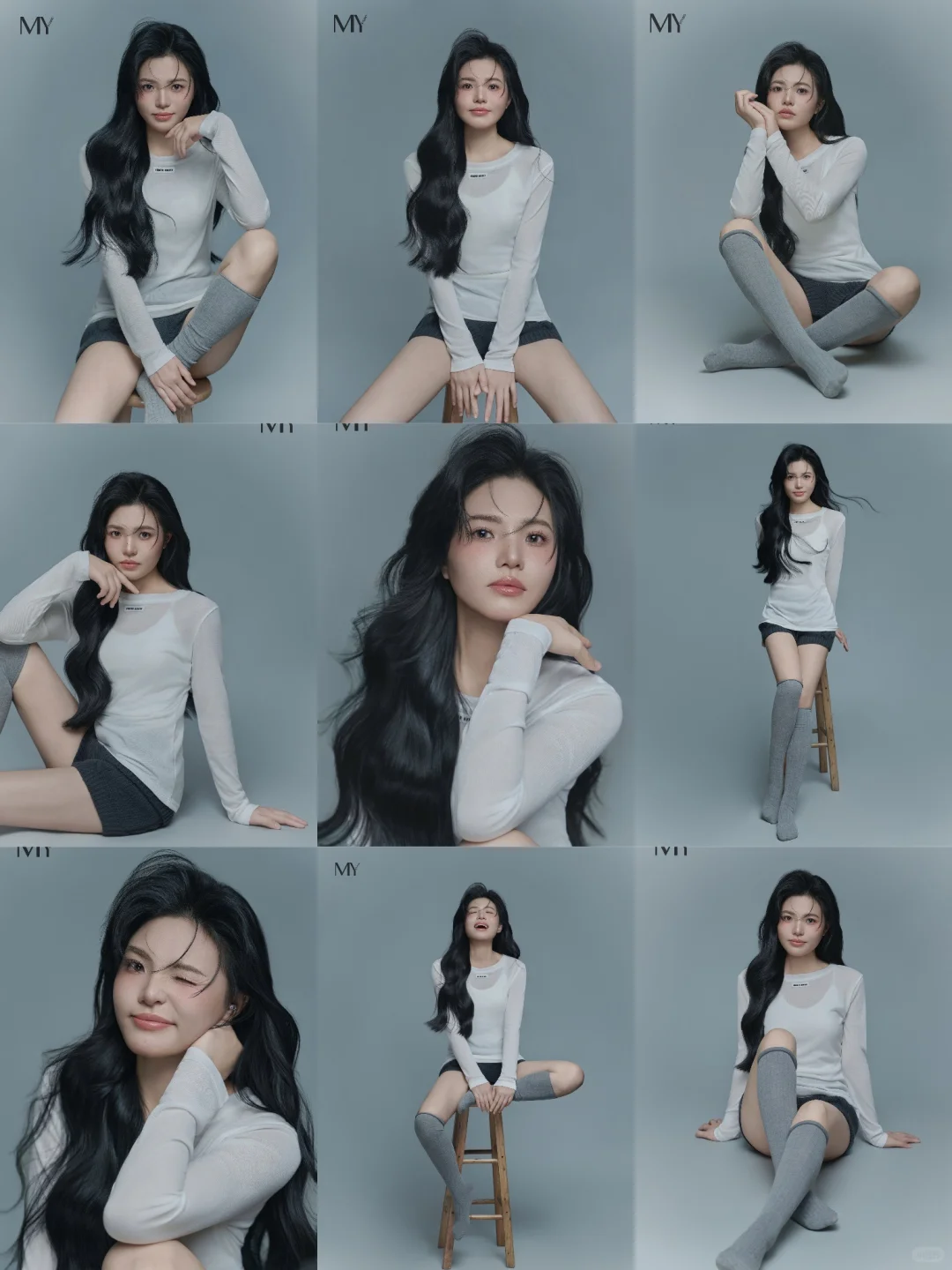 格雷女孩🐈‍⬛miu系高级感纯欲慵懒少女写真