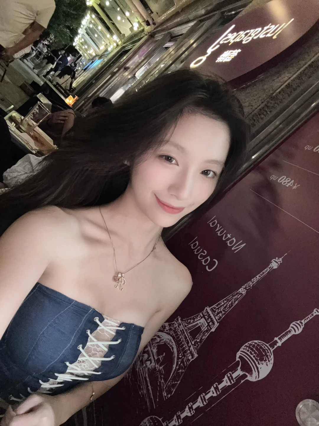 鱼骨胸衣配牛仔裤绝了🥰