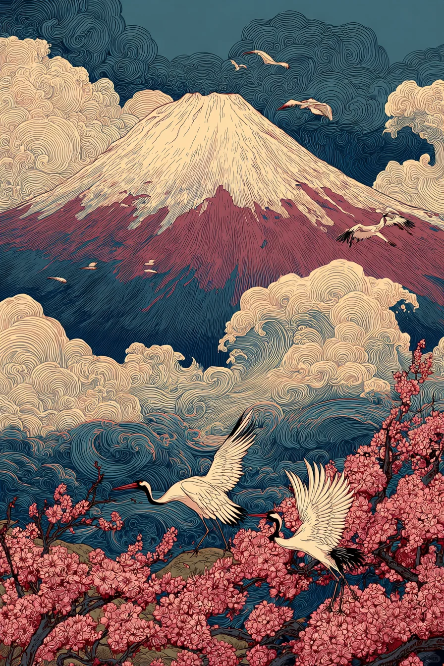 这浓郁的“浮世绘”风，谁能不爱？