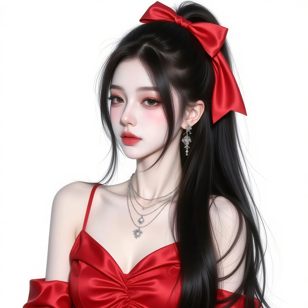 美艳大方明媚少女～