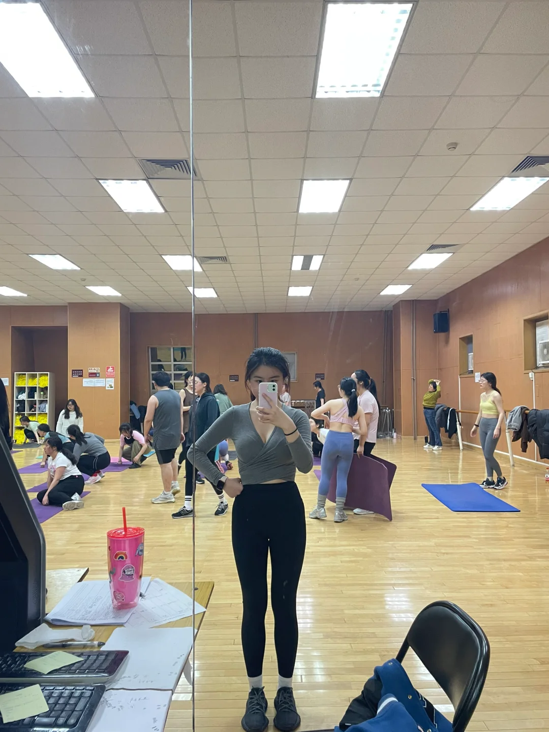 159.5cm｜女大一周健身穿搭🥳