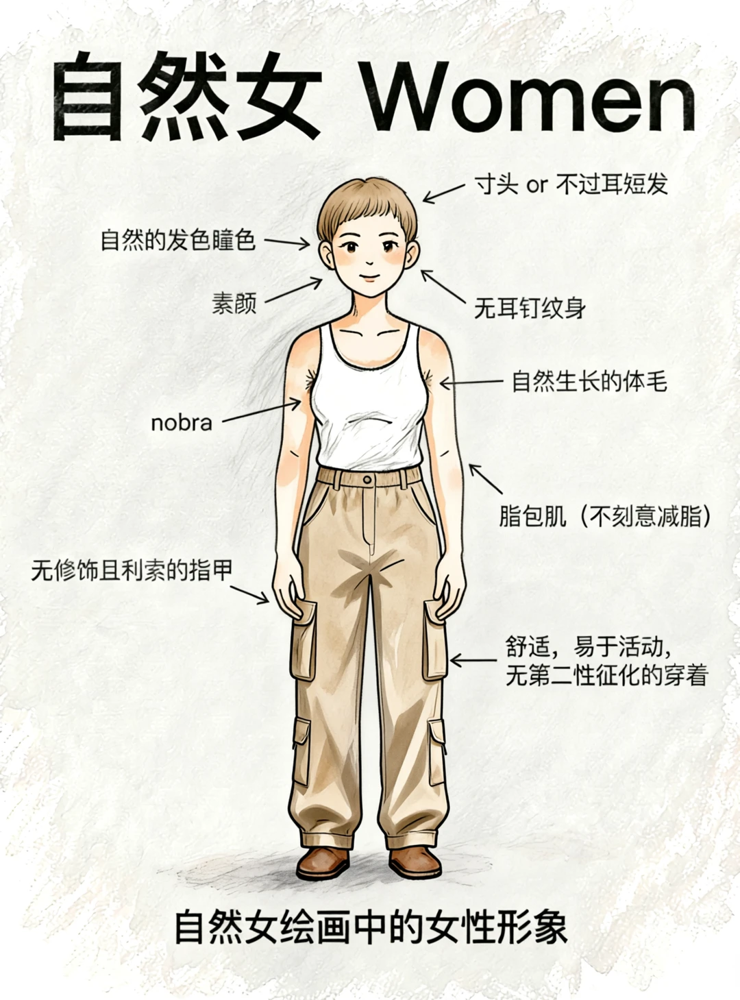 以为自己差不多是自然女