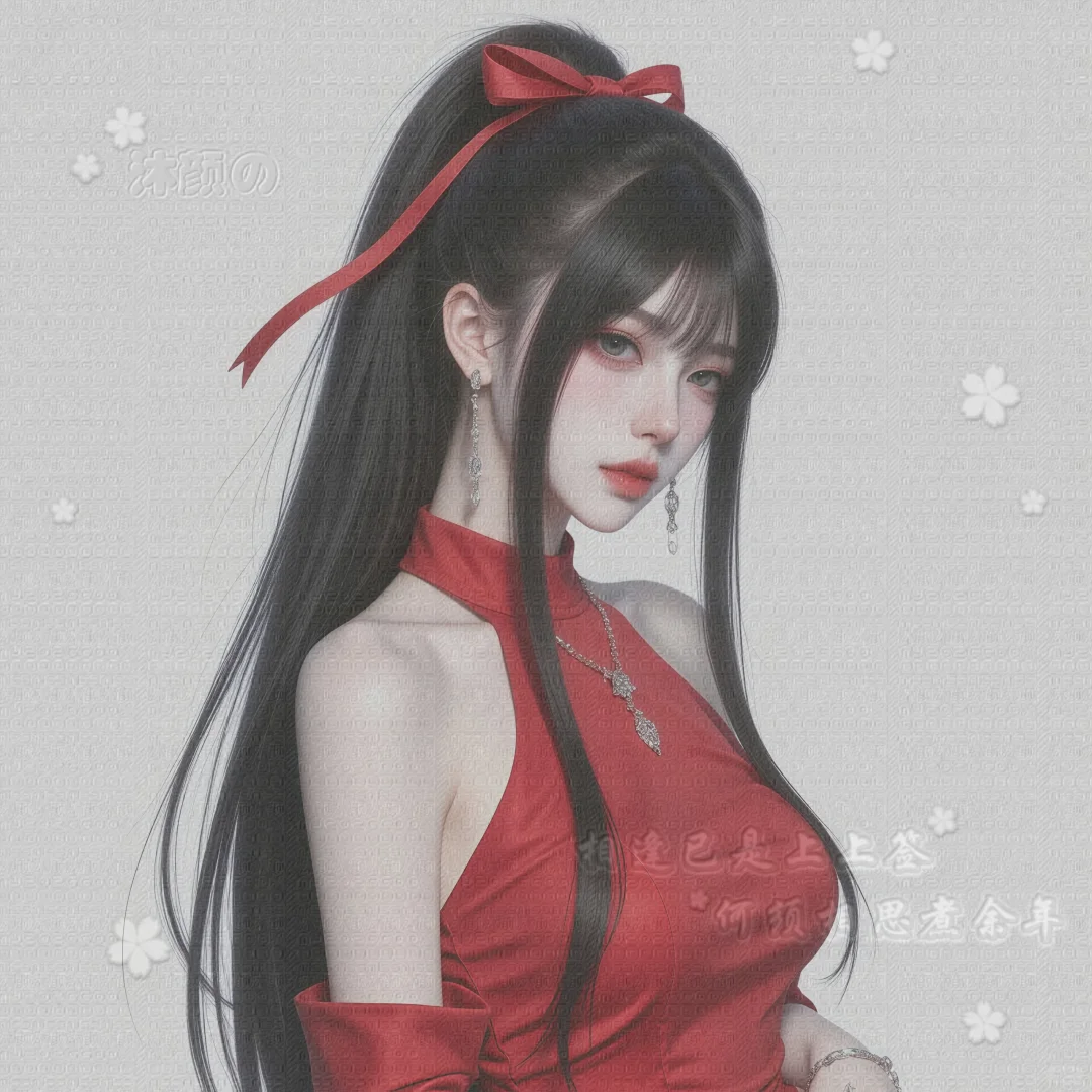 美艳大方明媚少女～