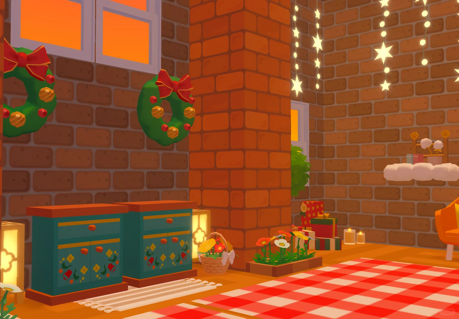 烤森圣诞节室内装修布局存档