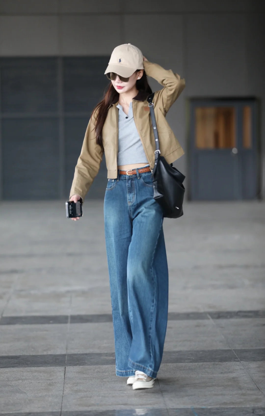 酷帅随性🍀短款夹克+阔腿裤简约帅气🐾