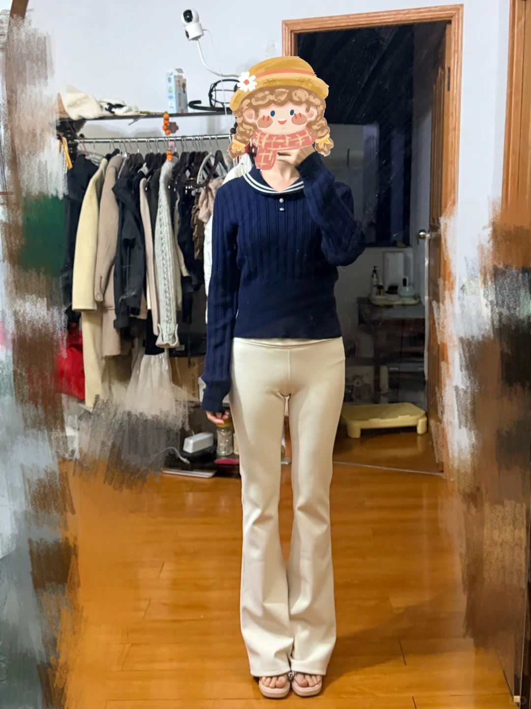 只有我穿美狗面膜瑜伽裤这样吗