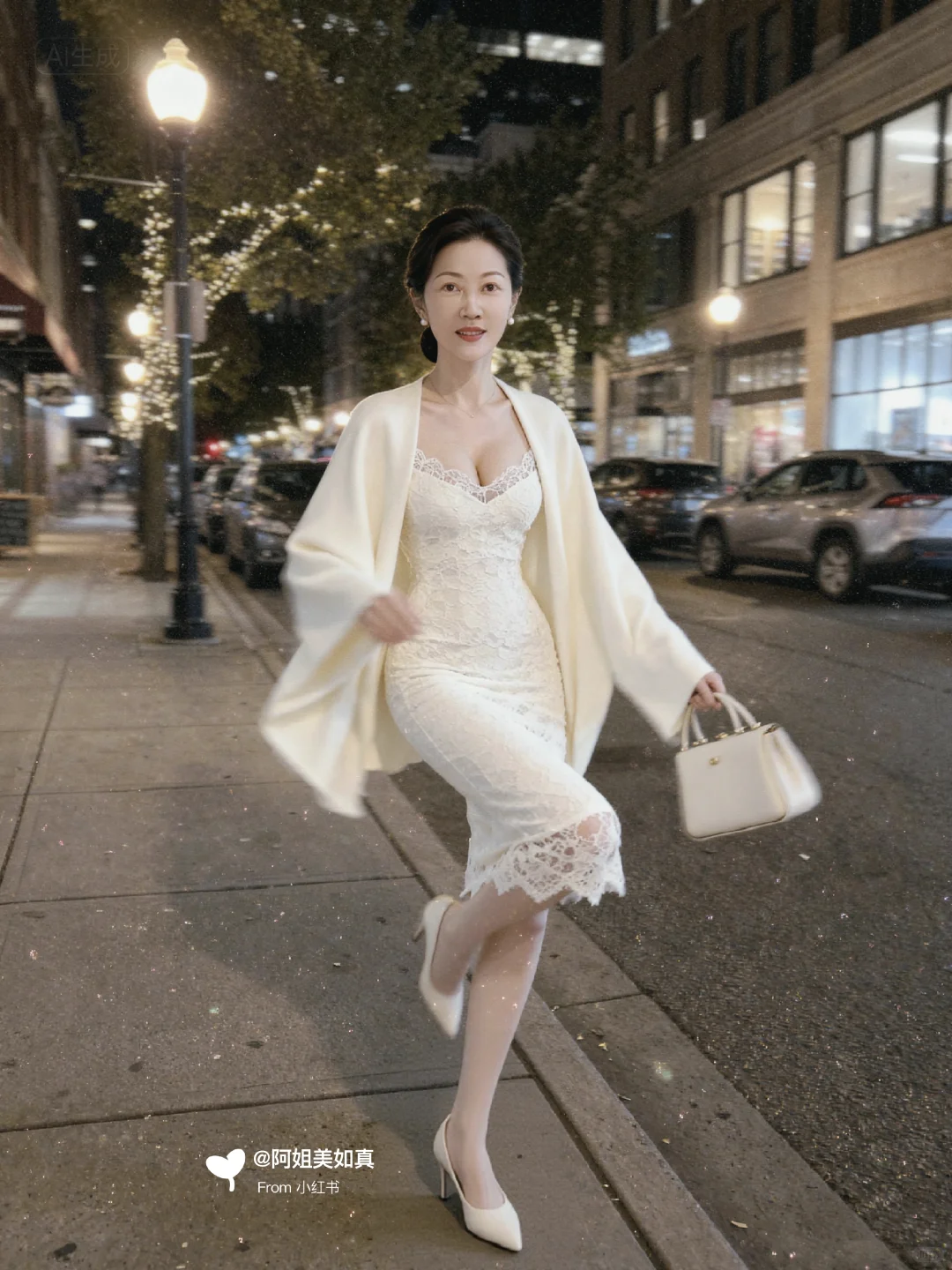 治愈不治愈💕，白色蕾丝连衣裙（3）