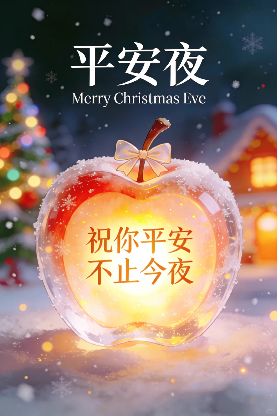 ²⁰²⁵/₁₂.₂₄平安夜🍎氛围感海报文案