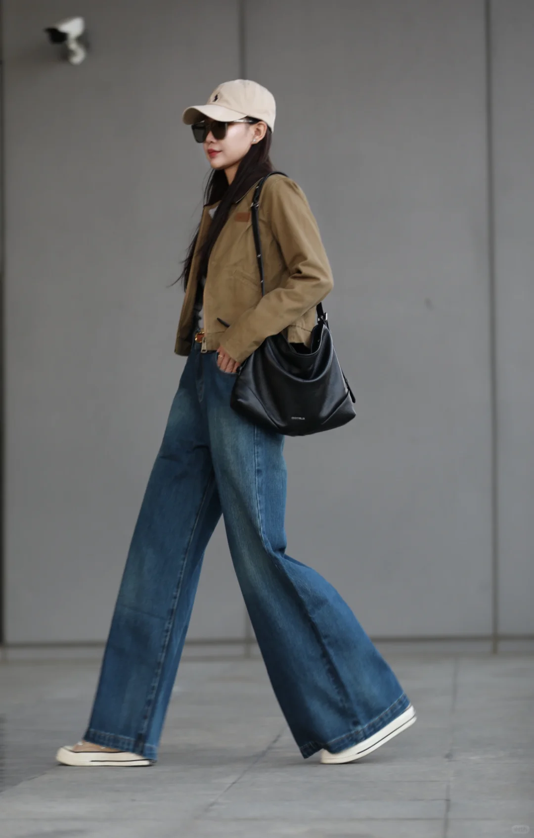 酷帅随性🍀短款夹克+阔腿裤简约帅气🐾