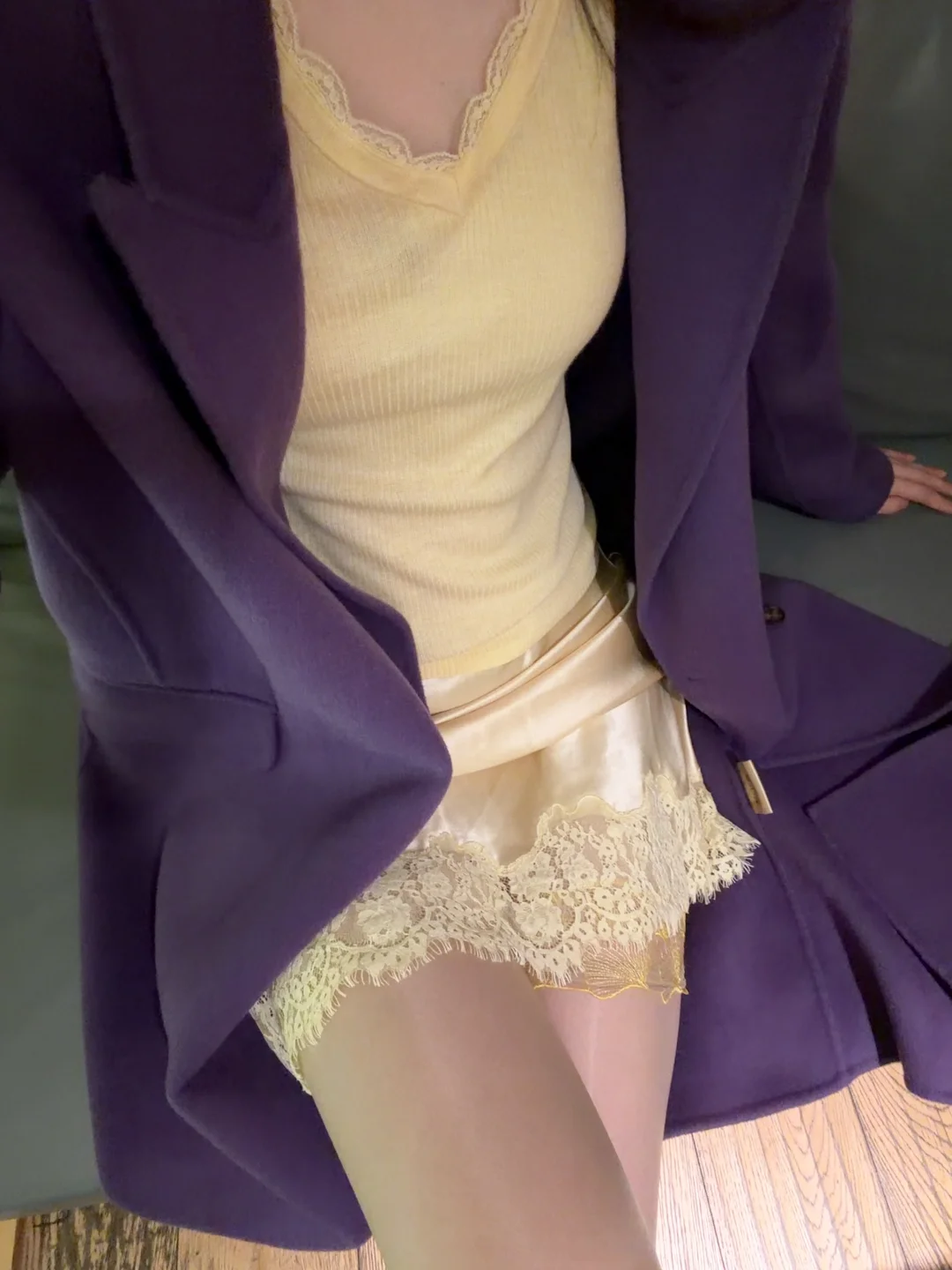 蕾丝➕丝袜➕紫色