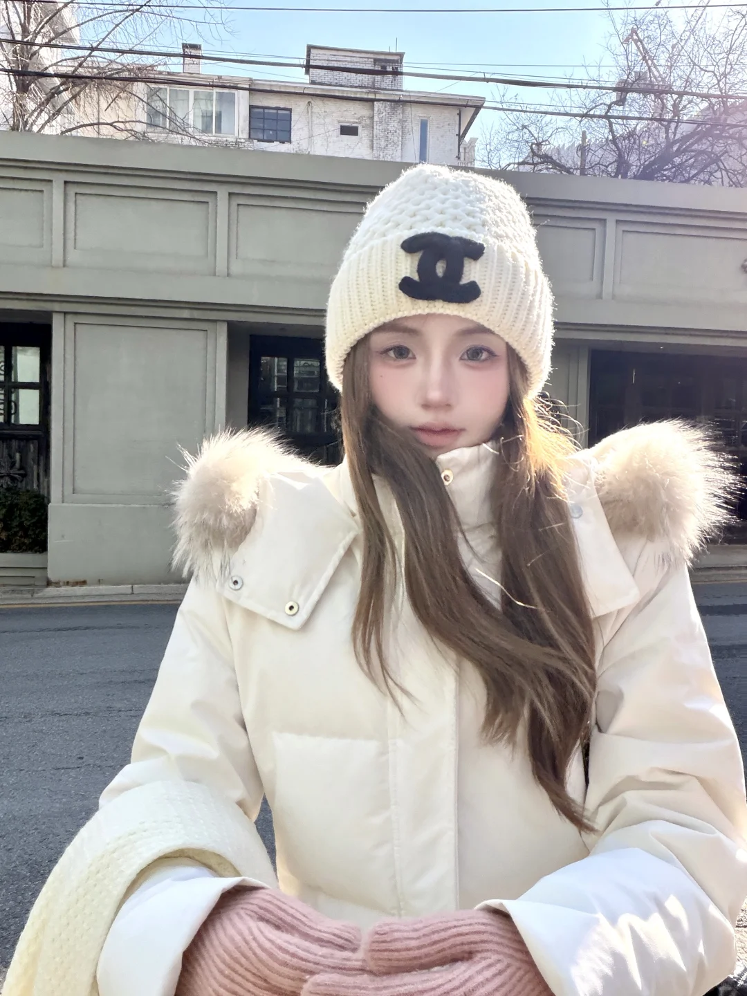 ootd153｜白色羽绒服➕袜套瑜伽裤！⛄️