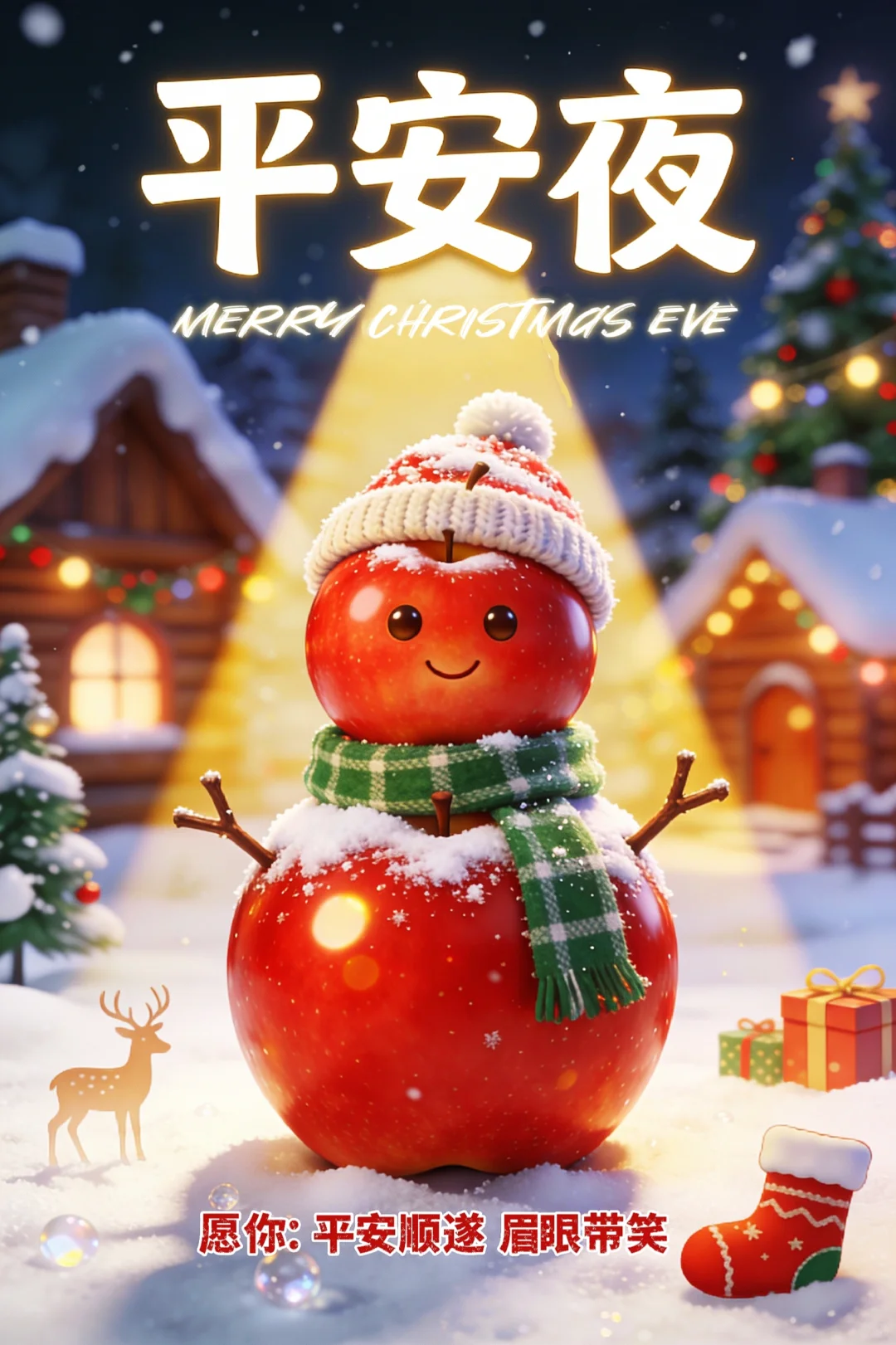 ²⁰²⁵/₁₂.₂₄平安夜🍎氛围感海报文案