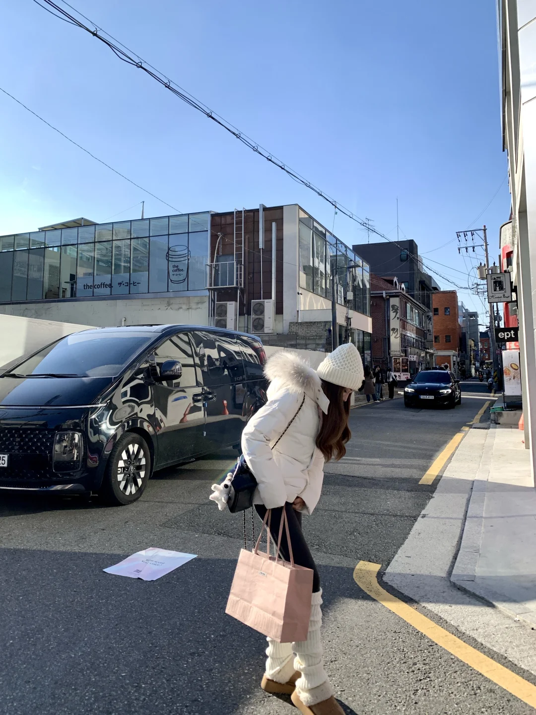 ootd153｜白色羽绒服➕袜套瑜伽裤！⛄️