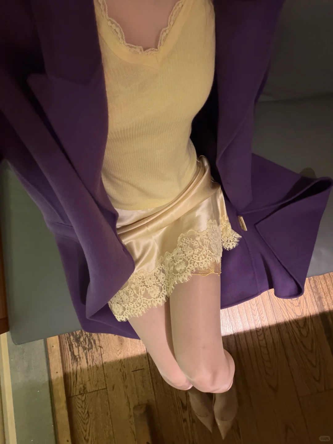 蕾丝➕丝袜➕紫色