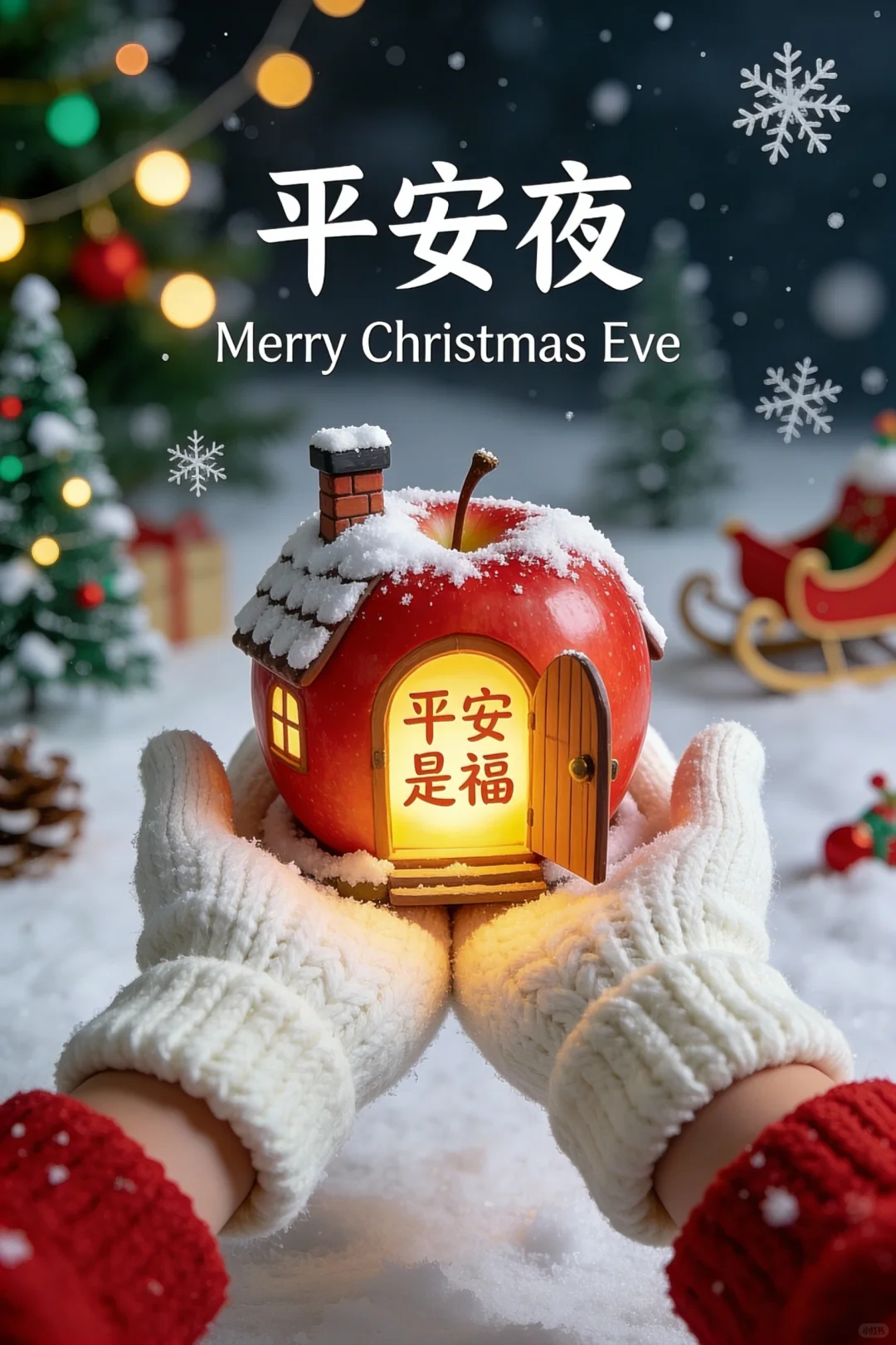 ²⁰²⁵/₁₂.₂₄平安夜🍎氛围感海报文案