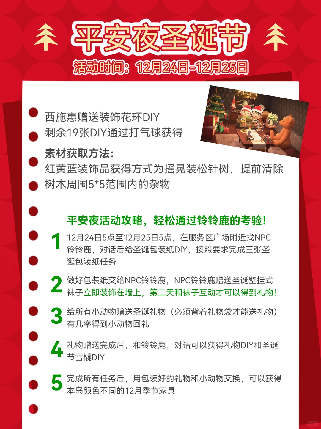 最全动森圣诞攻略🎄一篇掌握所有内容！