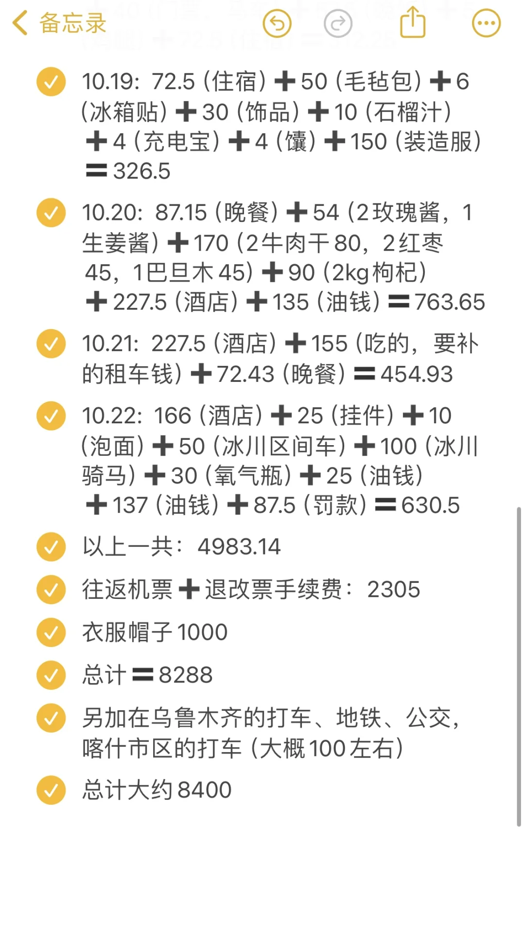 南疆租车自驾游十天人均花销