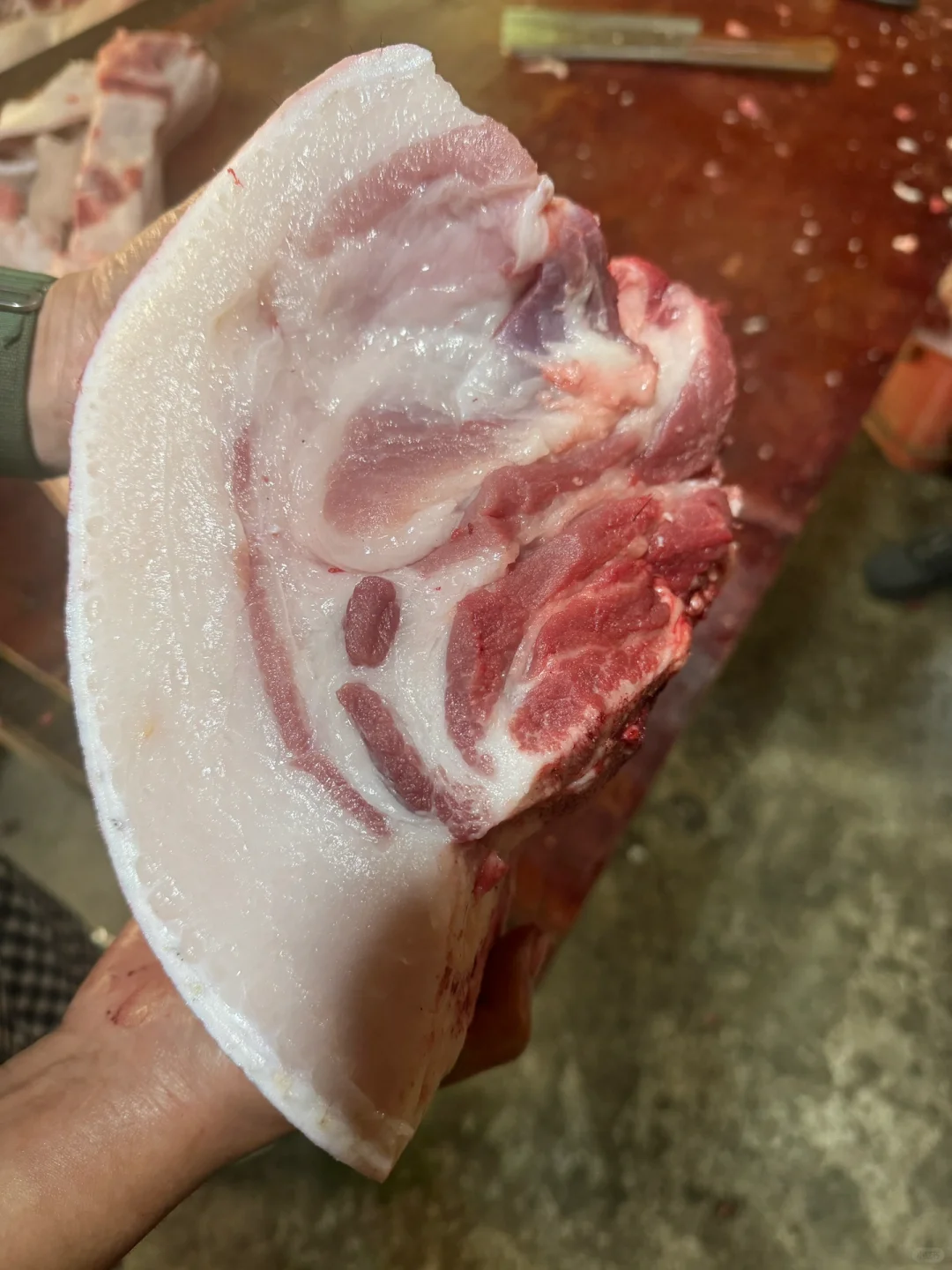 老公在乡下38一斤买的土猪肉