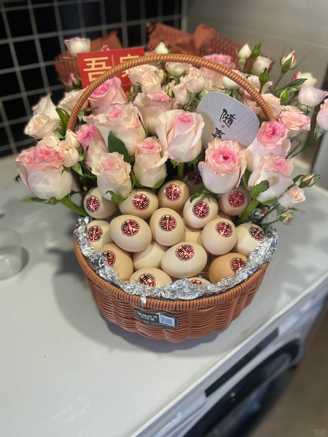 月子鸡蛋花篮大家这种什么价格