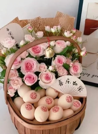月子鸡蛋花篮大家这种什么价格