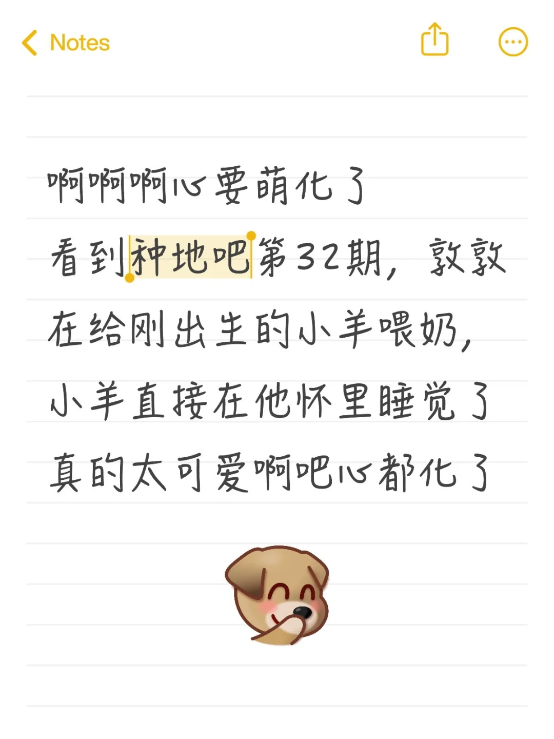小羊直接在敦敦怀里睡着了,萌化了都。
