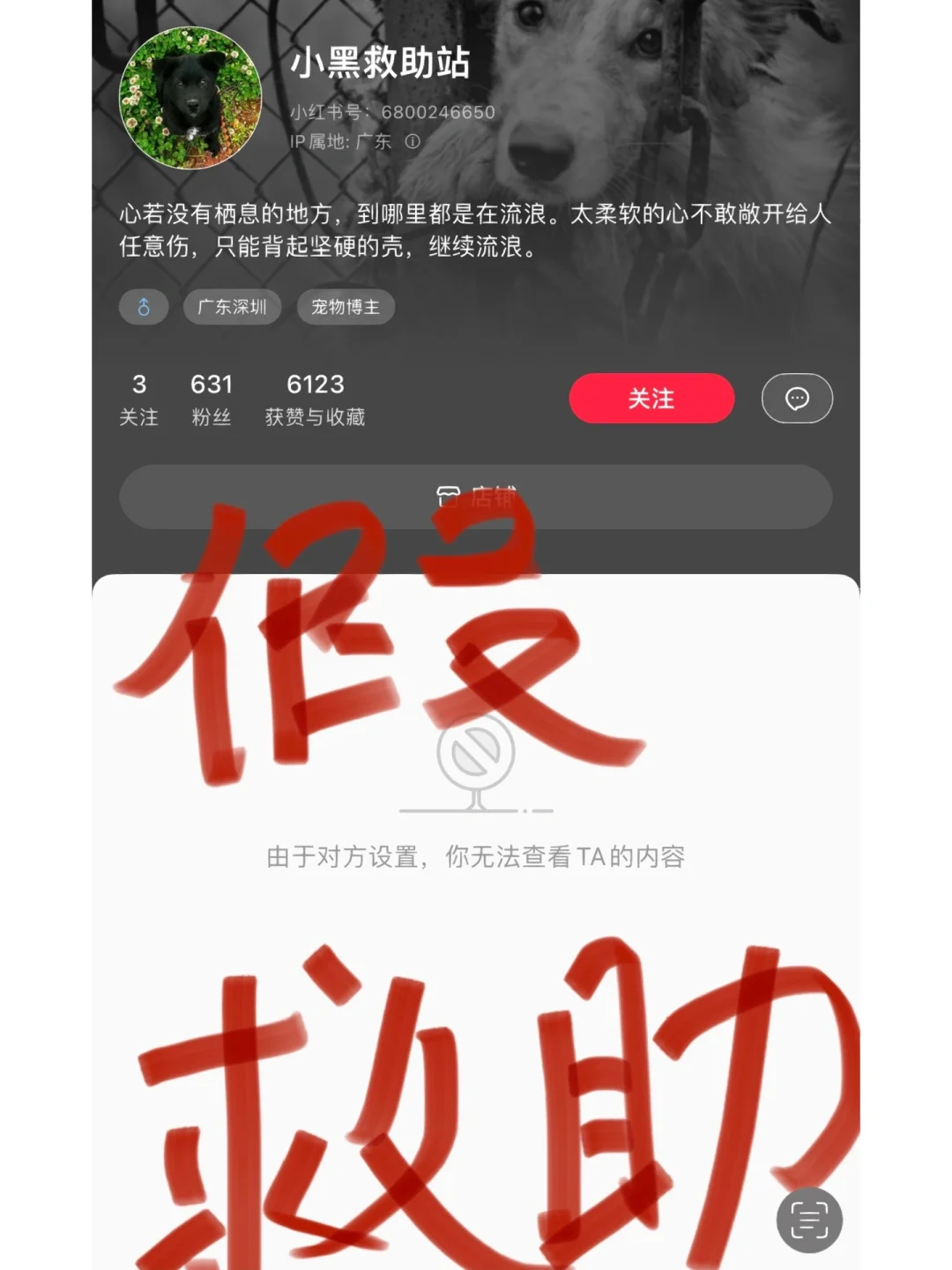不要被骗!!!扒一扒这个“小黑救助站”