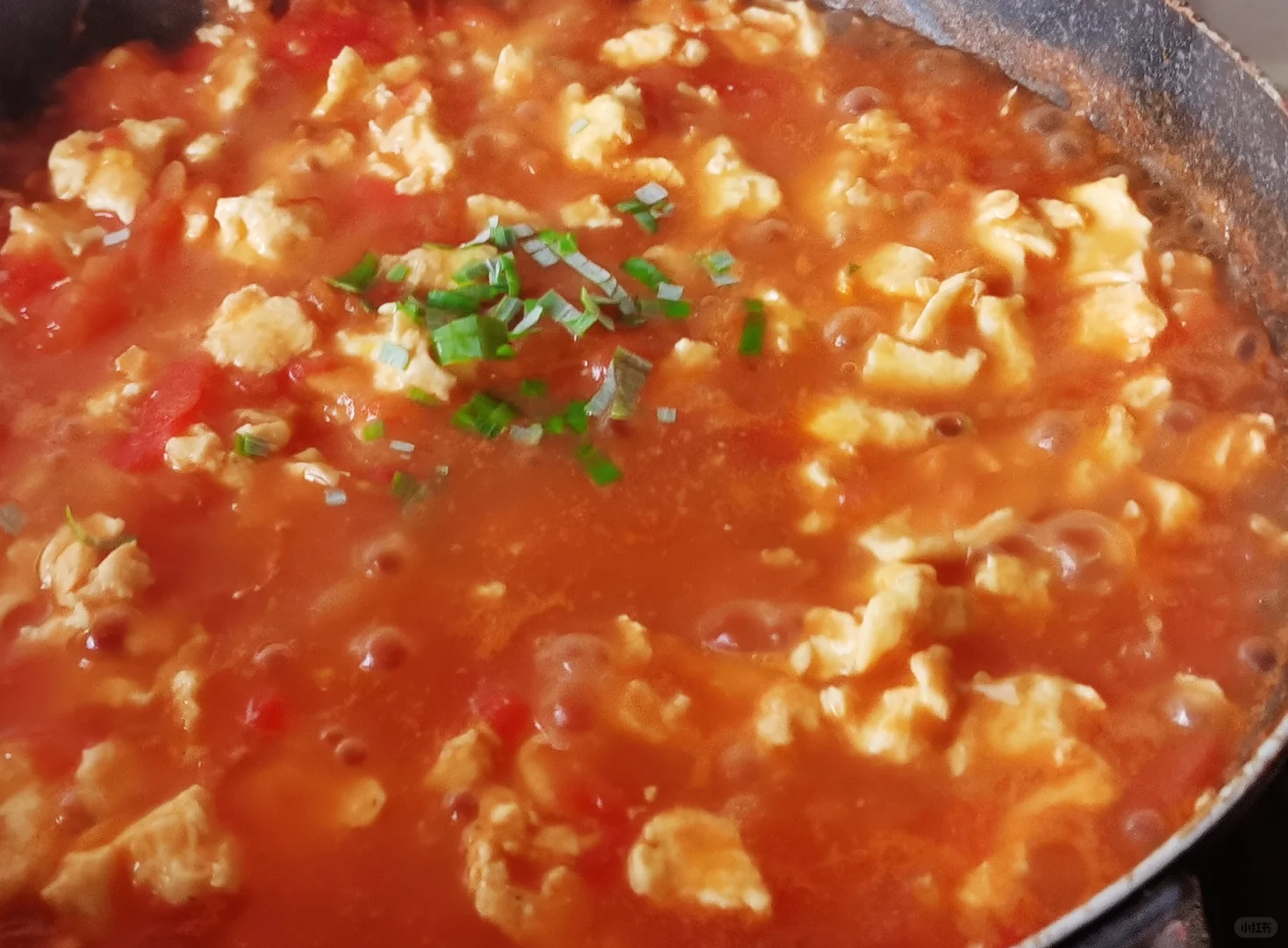 黏糊拉丝鸡蛋西红柿??,巨下饭!?