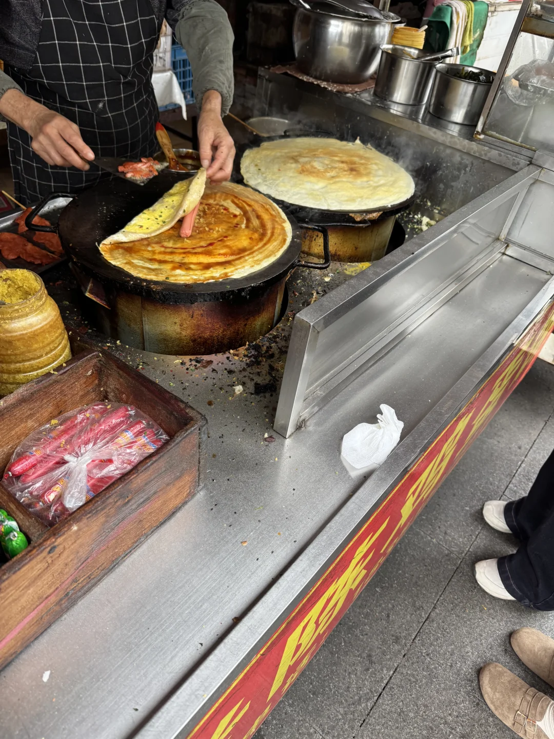 这个鸡蛋饼没有东台的好吃(个人感觉)