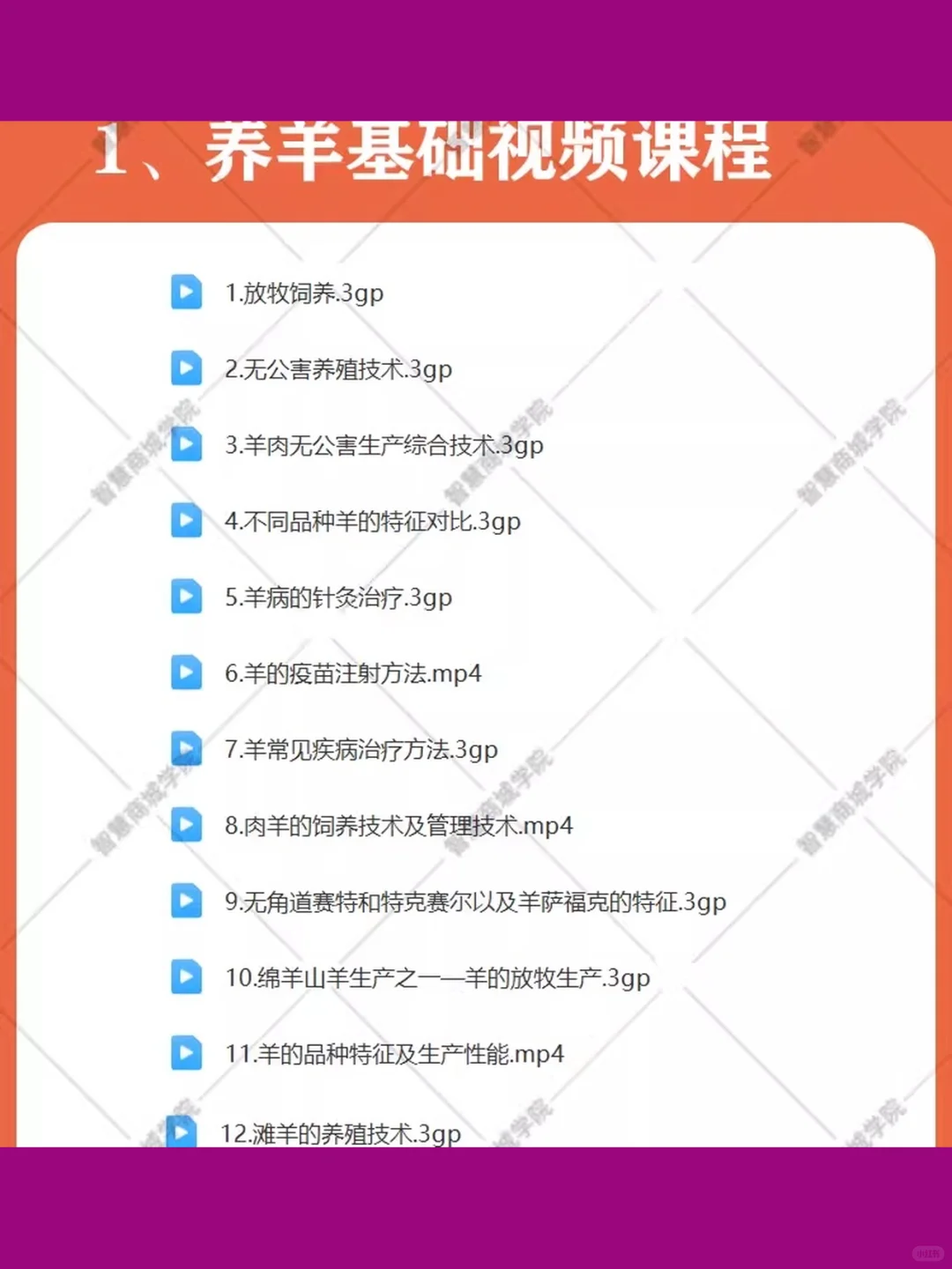 山羊绵羊肉羊病防治饲养养殖技术大全视频教