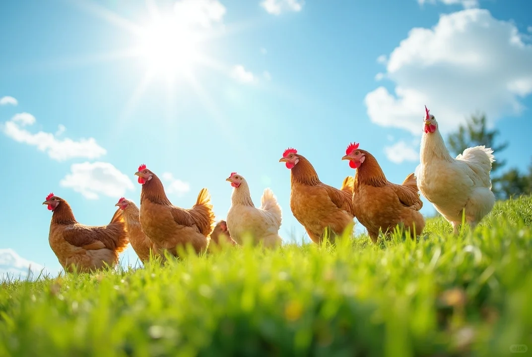 Midjourney农场素材设计 鸡 附咒语