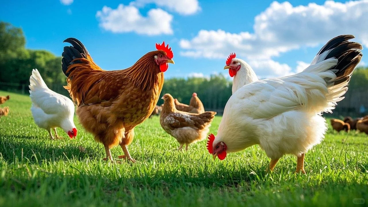 Midjourney农场素材设计 鸡 附咒语