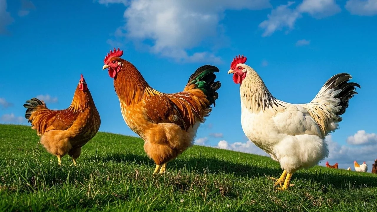 Midjourney农场素材设计 鸡 附咒语