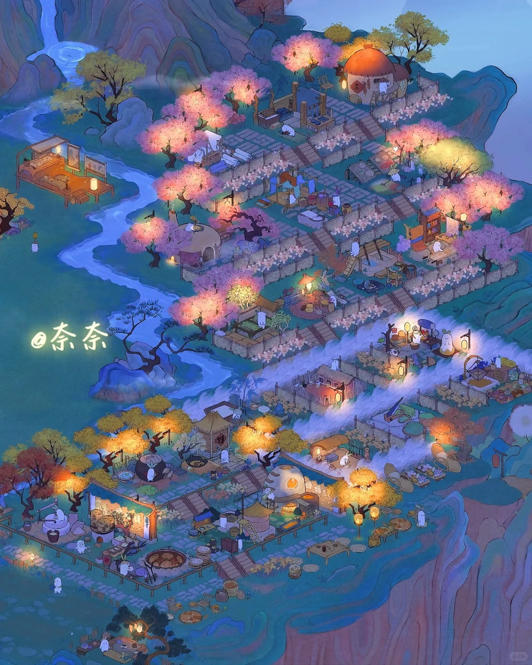 桃源深处有人家全工坊布局(附地基)