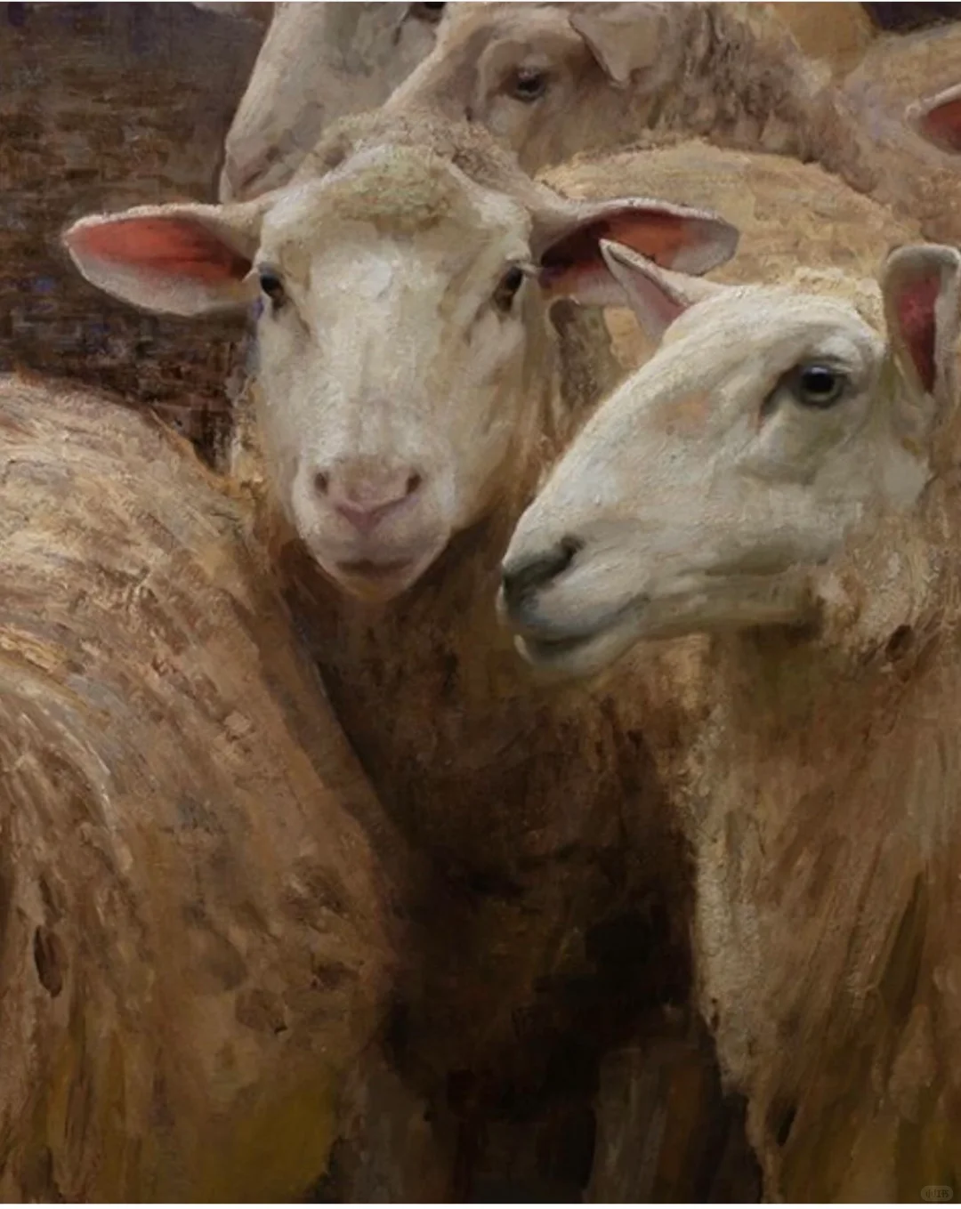 那一群悠闲自得的羊群,跟春天好搭