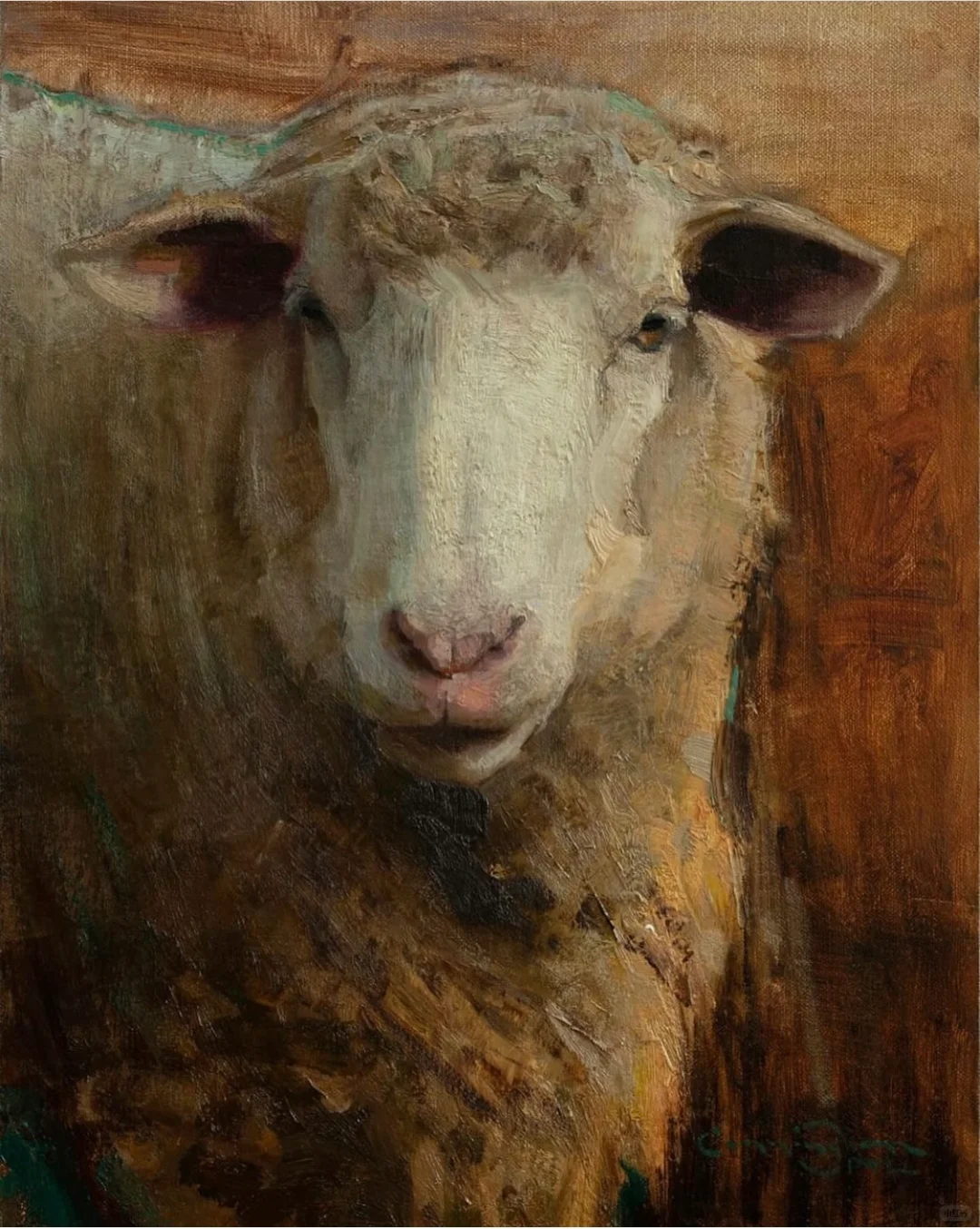 那一群悠闲自得的羊群,跟春天好搭