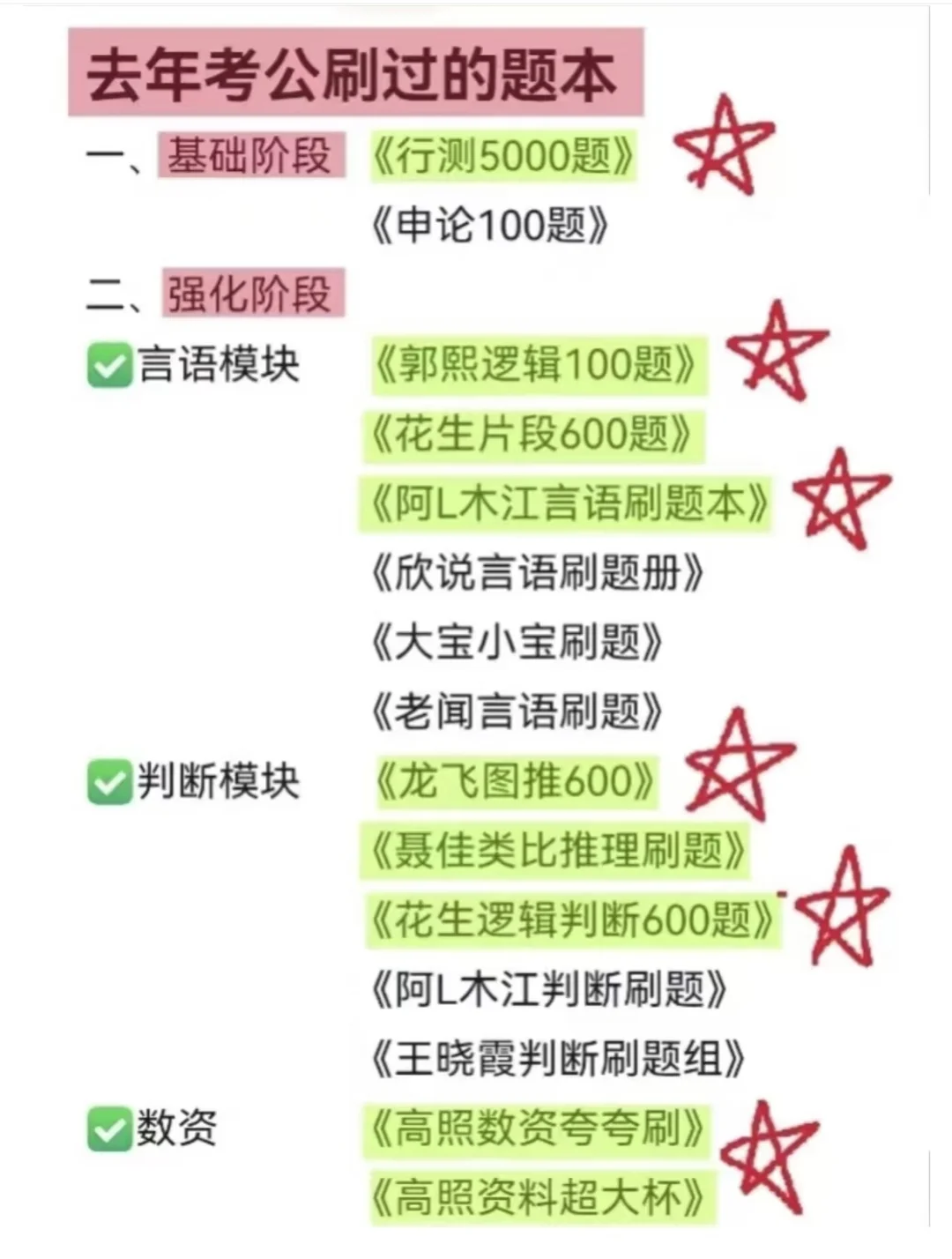 26考公刷题本谁还没有