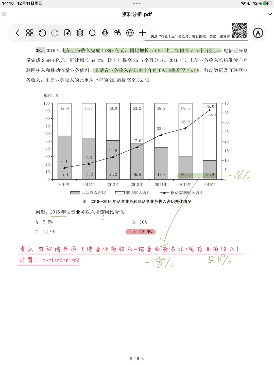 26省考海海刷资料分析专项1（高照思路版）