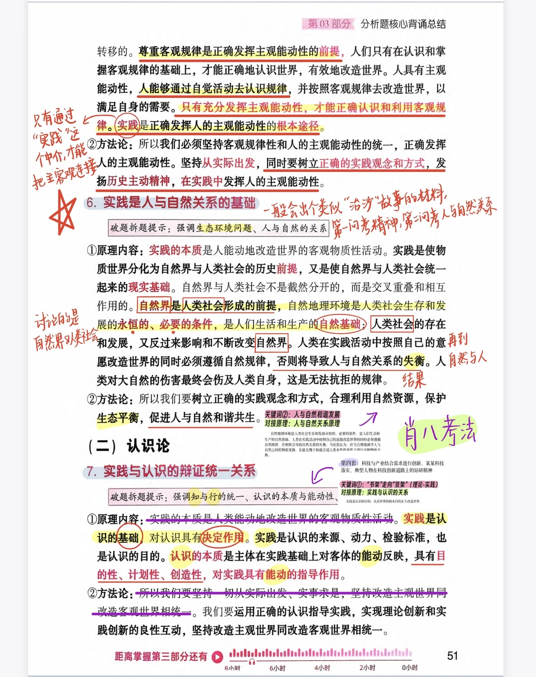 腿姐大题九页纸！今天背马原部分（联系肖八）