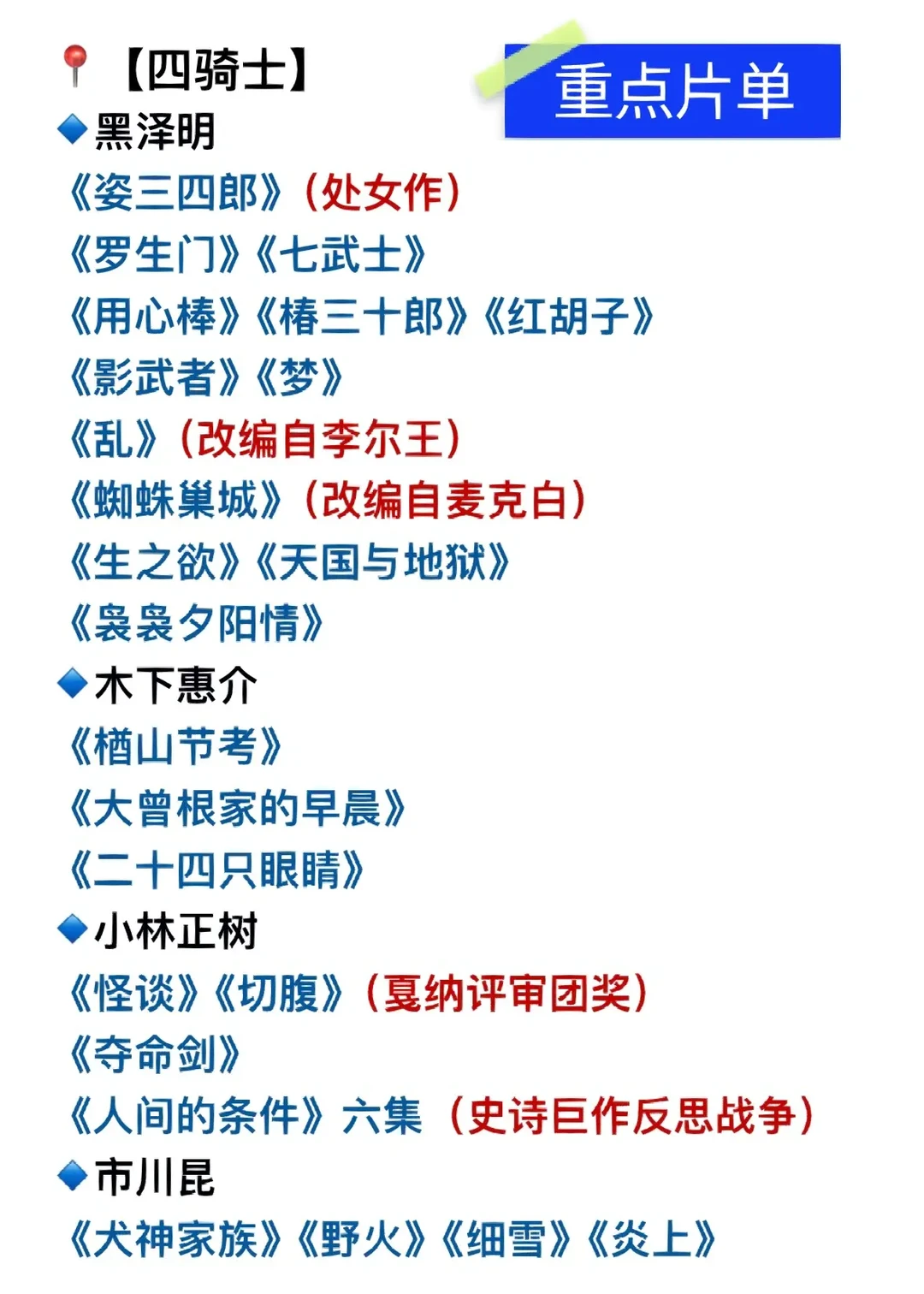 【日本电影导演】樱花🌸菊与刀的浪漫