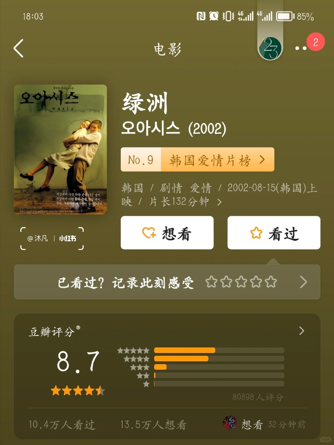 脸红心跳❗️情侣晚上必看韩国高分爱情电影
