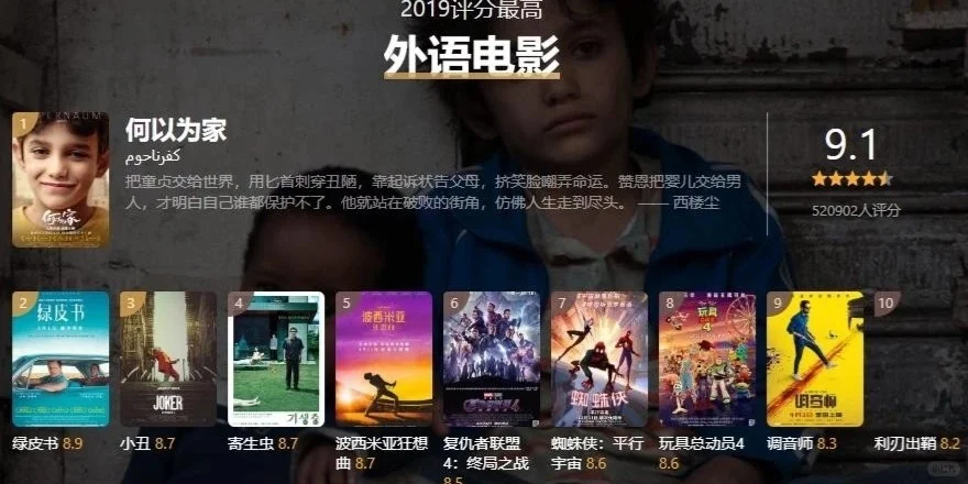 2019年度评分最高系列💜