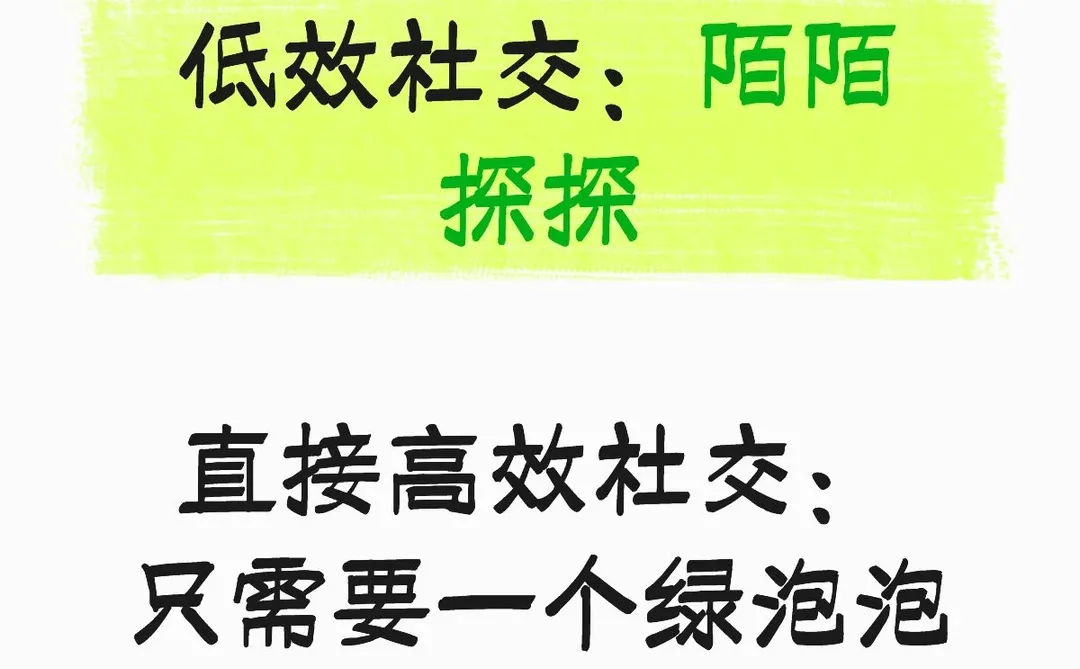 老的社交软件太费时间了