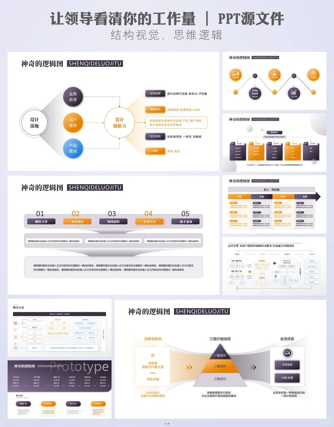 逻辑框架ppt排版：专业感的秘密