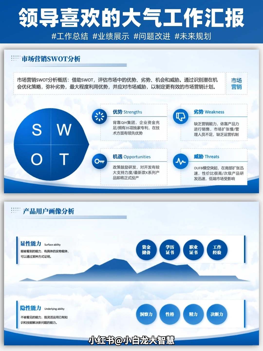 🎉 领导说：年终总结PPT做的很优秀👍