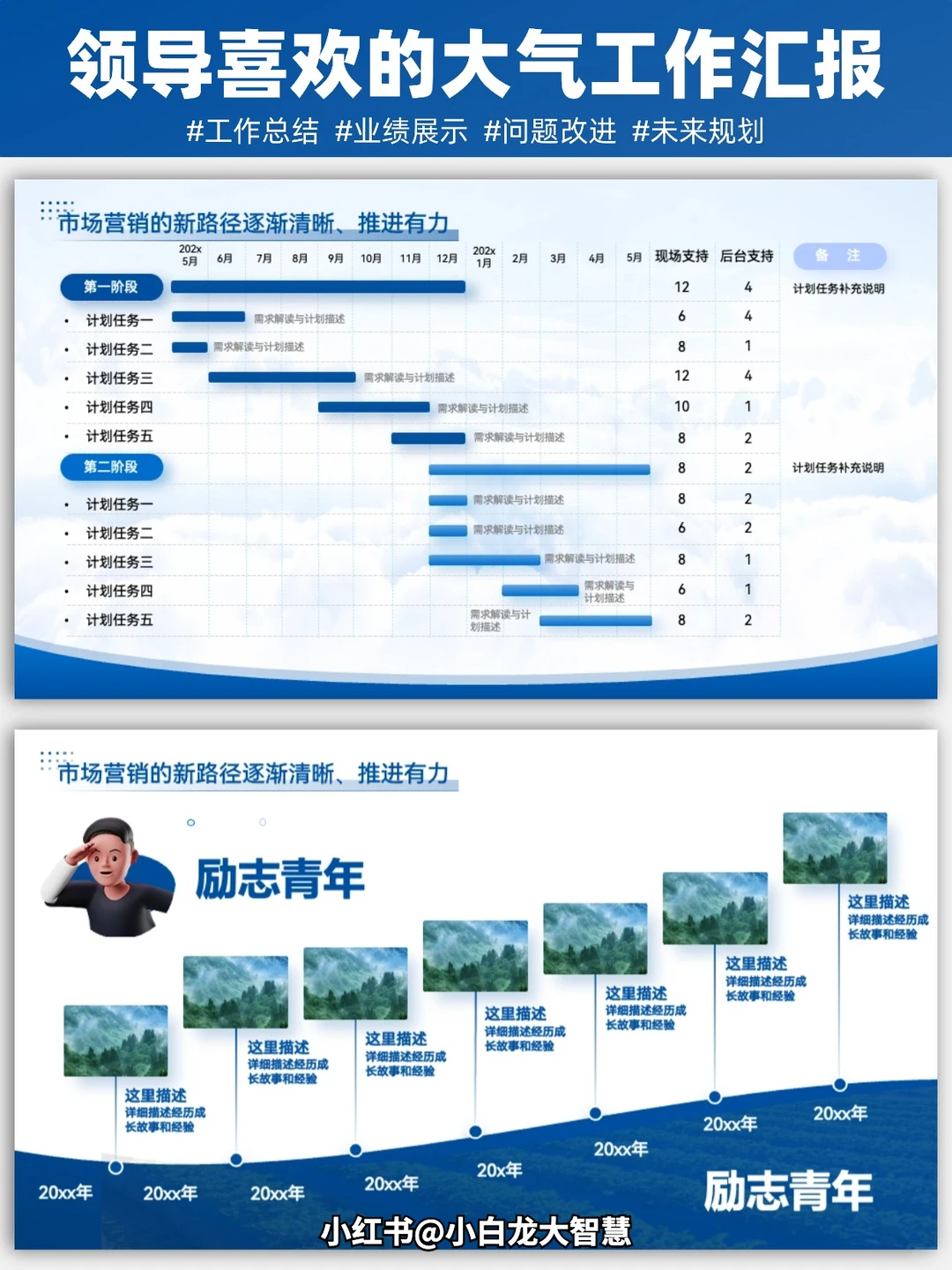 🎉 领导说：年终总结PPT做的很优秀👍