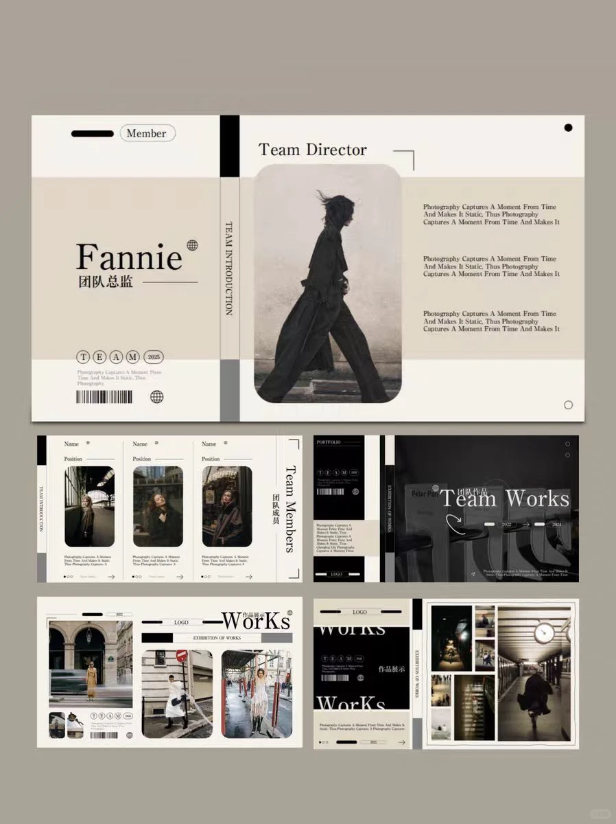 设计工作室PPT，把杂志排版感搬进汇报里