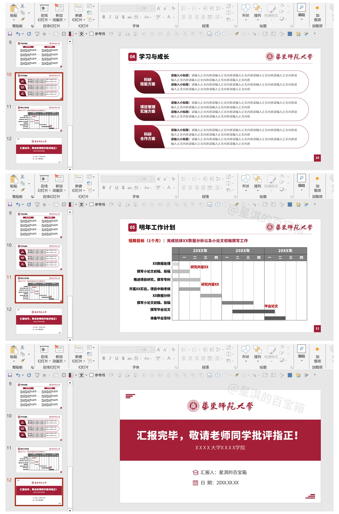 导：这才是我喜欢看的研究生年终总结PPT