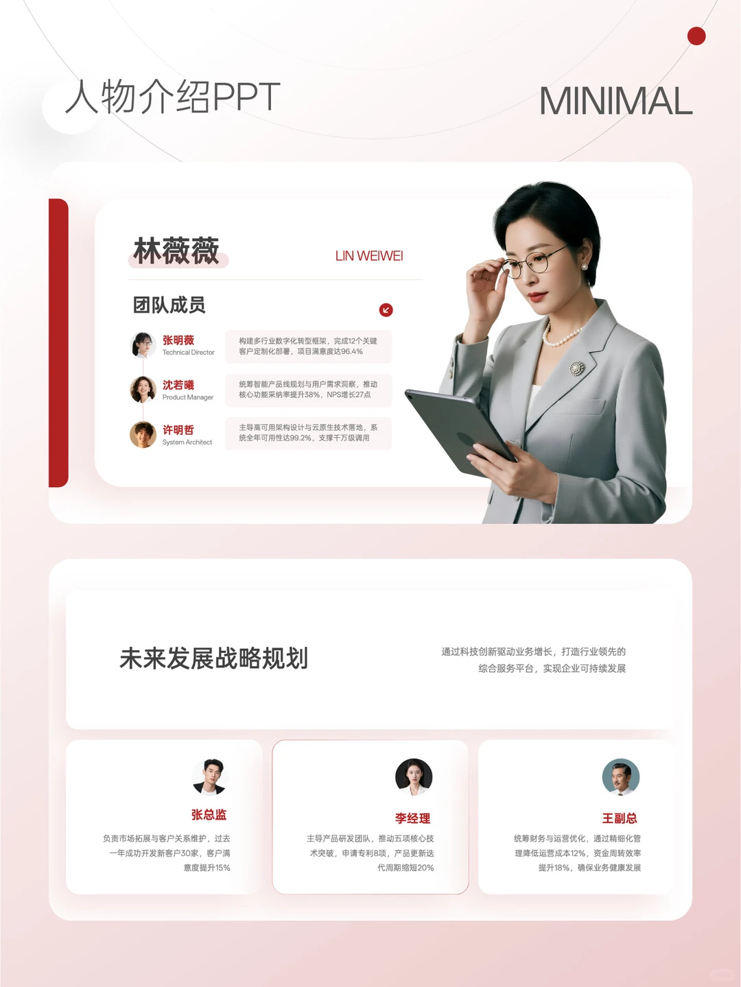 原来高级感人物介绍PPT是这样的