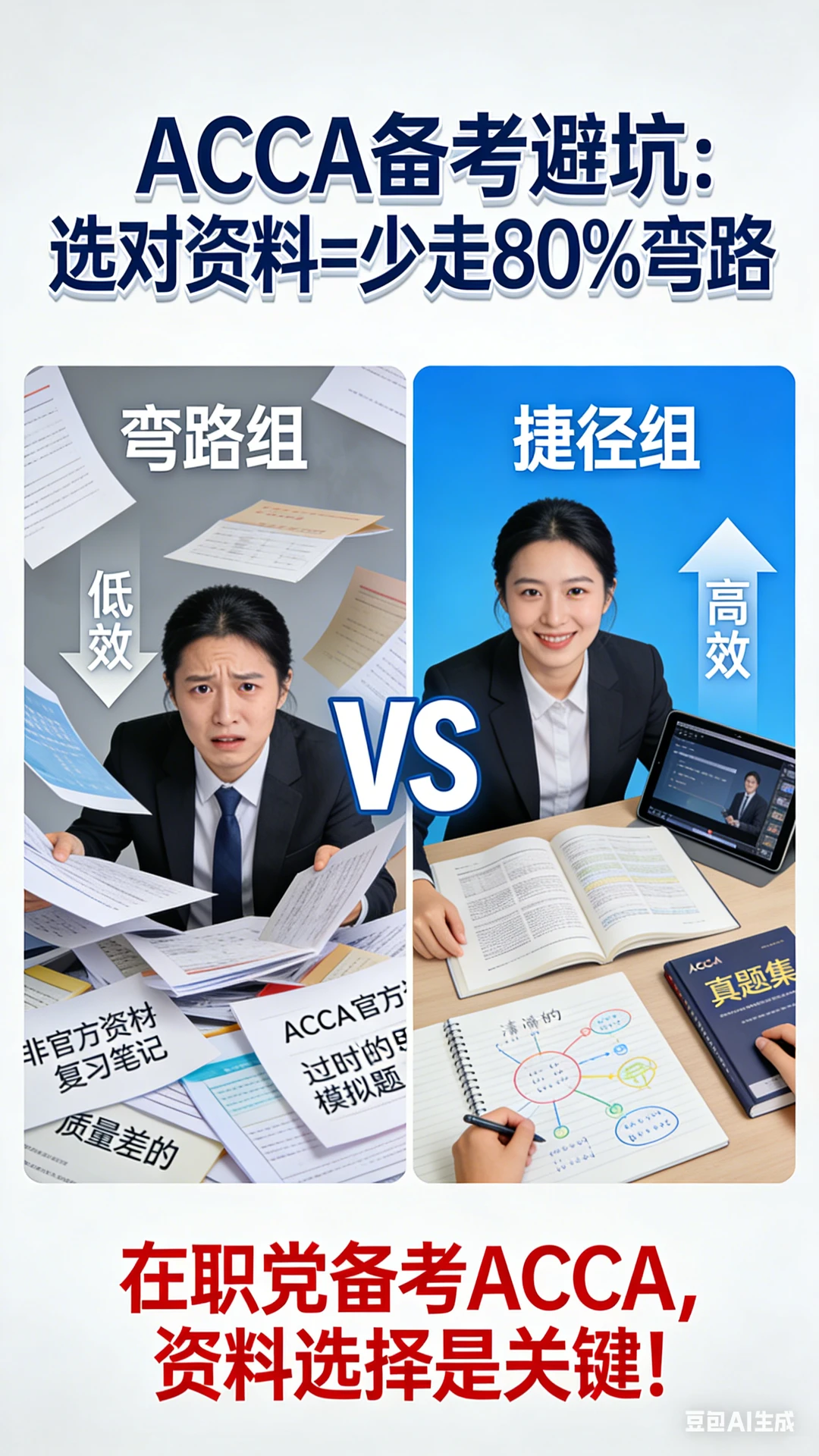 在职党ACCA备考避坑！选对资料少走80%弯路