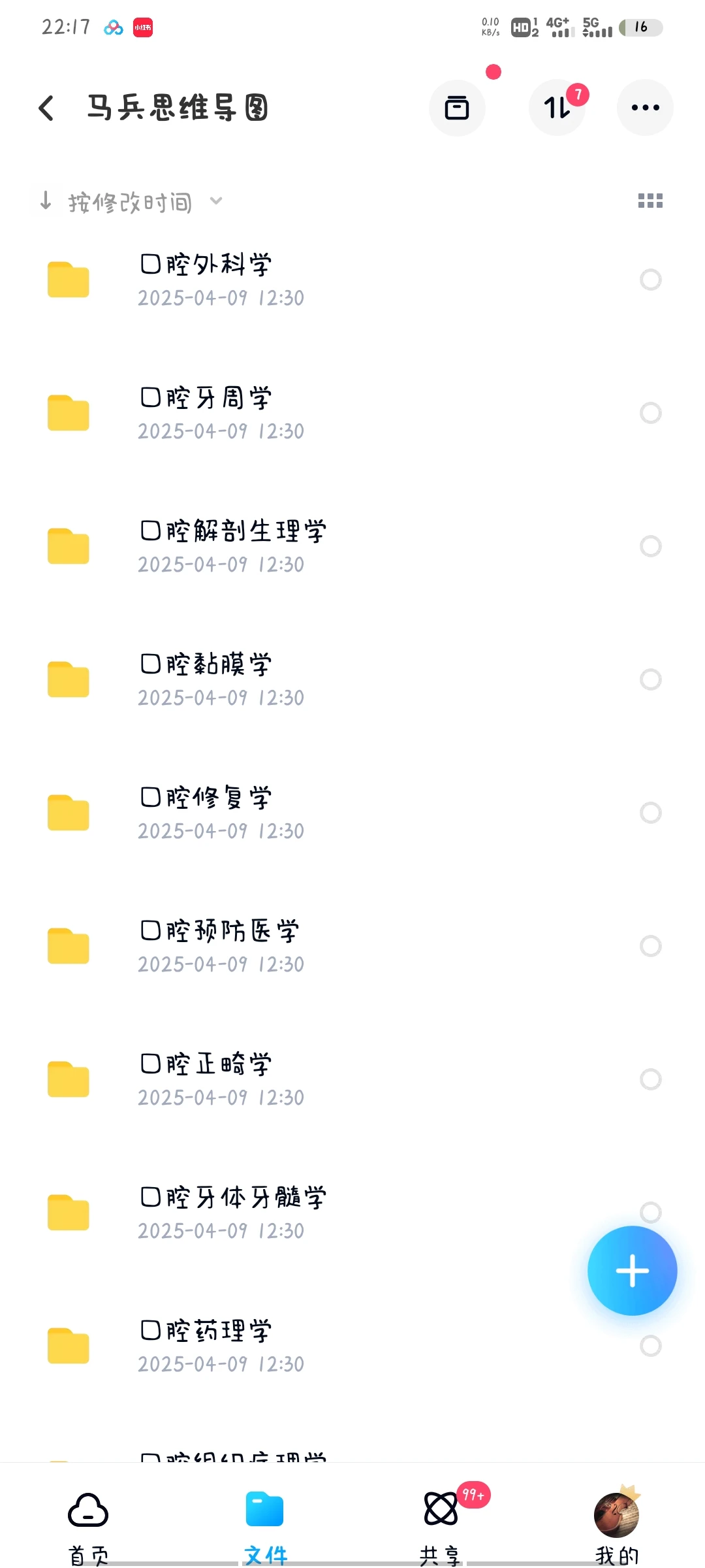 口腔医学 思维导图 马兵